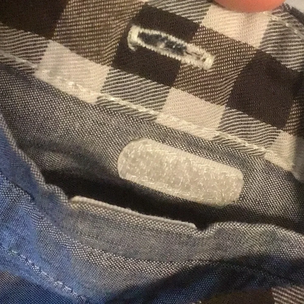 THE NORTH FACE Men’s Gray Black Navy Check Button Down Long Sleeve Shirt M